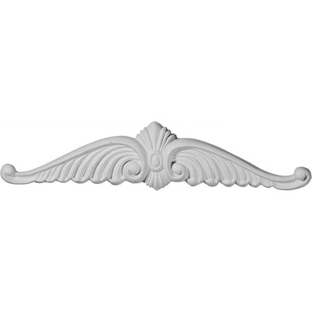 Ekena Millwork 10 5/8"W x 2 1/4"H x 3/4"P Wings Center Onlay ONL10X02X01WI